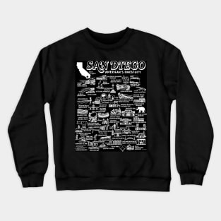 San Diego Map Crewneck Sweatshirt